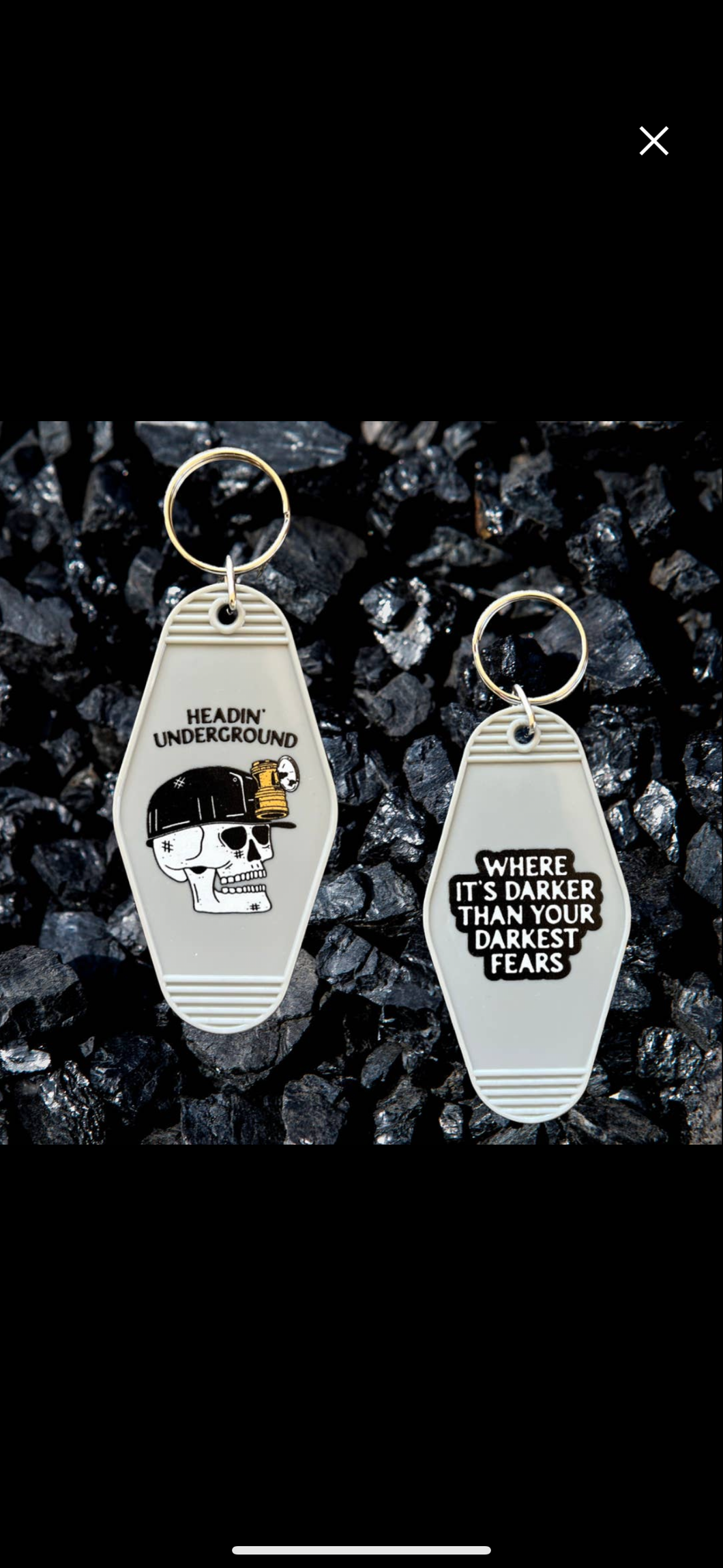 Headin’ Underground Retro Motel Keychain