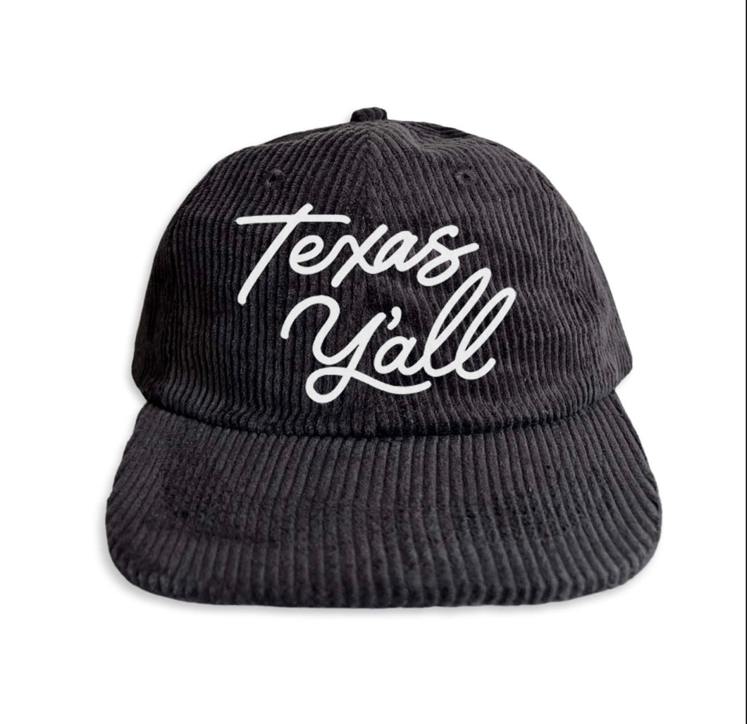 Texas Y’all Corduroy Hat