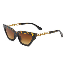 Load image into Gallery viewer, Vintage Chain Cat Eye Sunglasses
