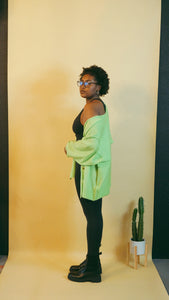 The Electric Girl Oversized Cardigan