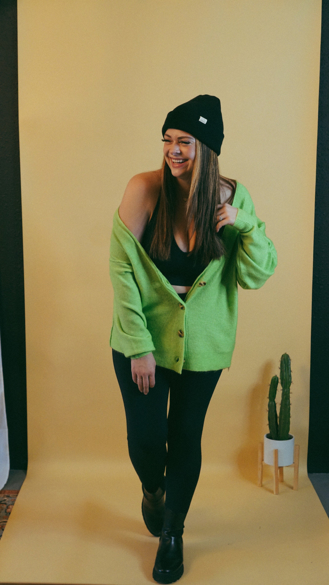 The Electric Girl Oversized Cardigan