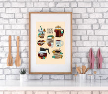 Load image into Gallery viewer, Coffee Flash Sheet Art Print
