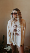 Load image into Gallery viewer, Coffee Beach Repeat Knit Pullover
