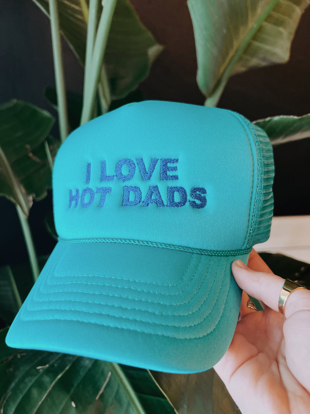 I Love Hot Dads Trucker Hat
