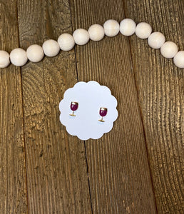 Wine Glass Studs
