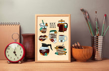 Load image into Gallery viewer, Coffee Flash Sheet Art Print
